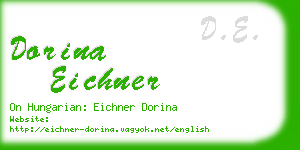 dorina eichner business card